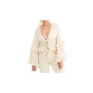 Boho Bell Sleeve Ruffled Jacket